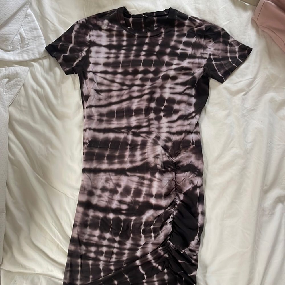 Monrow Tie-dye body-con dress